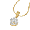 Circle of Light - Pure Gold Lab Diamond Pendant