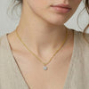 Circle of Light - Pure Gold Lab Diamond Pendant