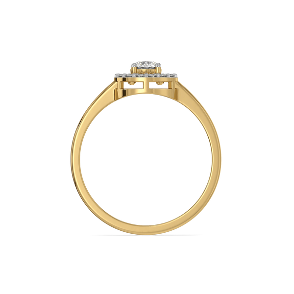 Circle of Light - Pure Gold Lab Diamond Ring