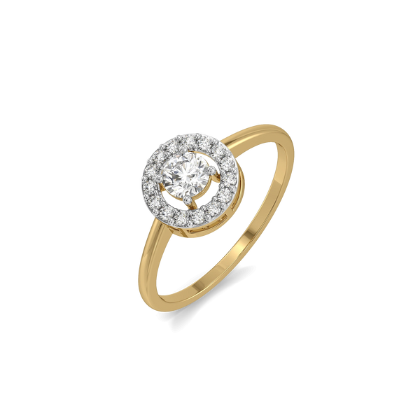 Circle of Light - Pure Gold Lab Diamond Ring