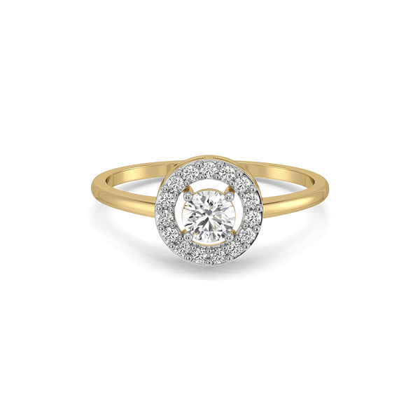 Circle of Light - Pure Gold Lab Diamond Ring