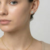 Circle of Light - Pure Gold Lab Diamond Stud Earrings