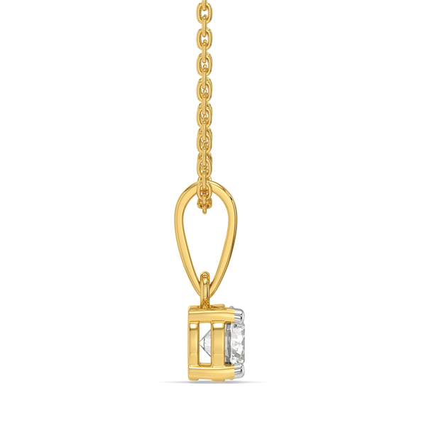 One & Only - Pure Gold Lab Diamond Solitaire Pendant