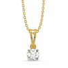 One & Only - Pure Gold Lab Diamond Solitaire Pendant