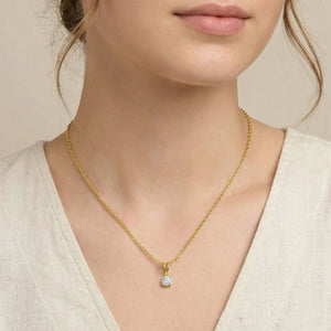 One & Only - Pure Gold Lab Diamond Solitaire Pendant
