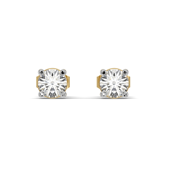 One & Only - Pure Gold Lab Diamond Solitaire Earrings
