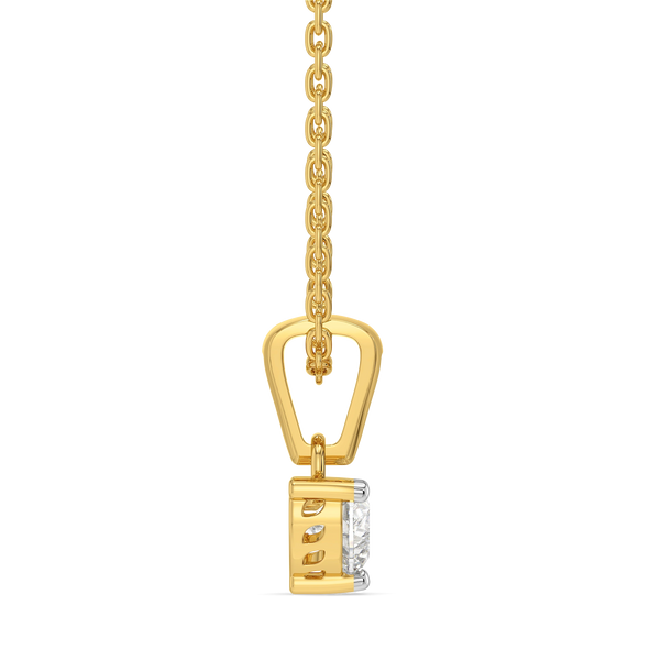 Amora Heart Solitaire - Pure Gold Lab Diamond Pendant