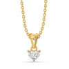 Amora Heart Solitaire - Pure Gold Lab Diamond Pendant