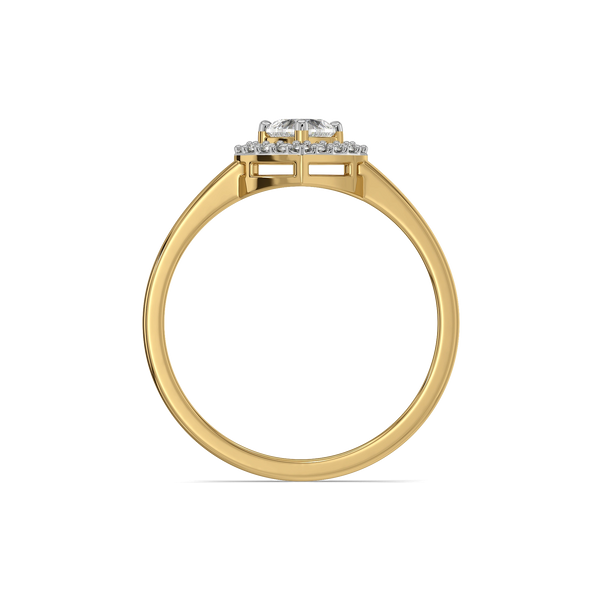 Devotion Heart Halo - Pure Gold Lab Diamond Solitaire Pendant