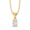 Aura Oval Solitaire - Pure Gold Lab Diamond Pendant