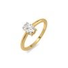 Aura Oval Solitaire - Pure Gold Lab Diamond Ring