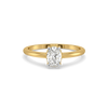 Aura Oval Solitaire - Pure Gold Lab Diamond Ring