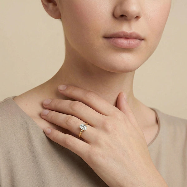 Aura Oval Solitaire - Pure Gold Lab Diamond Ring