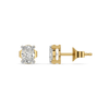 Aura Oval Solitaire - Pure Gold Lab Diamond Earrings