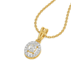 Empress Oval - Pure Gold Lab Diamond Pendant