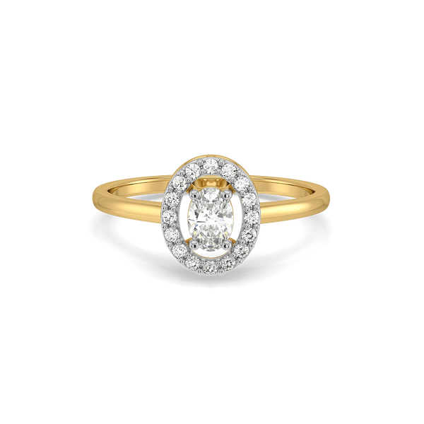 Empress Oval - Pure Gold Lab Diamond Solitaire Ring