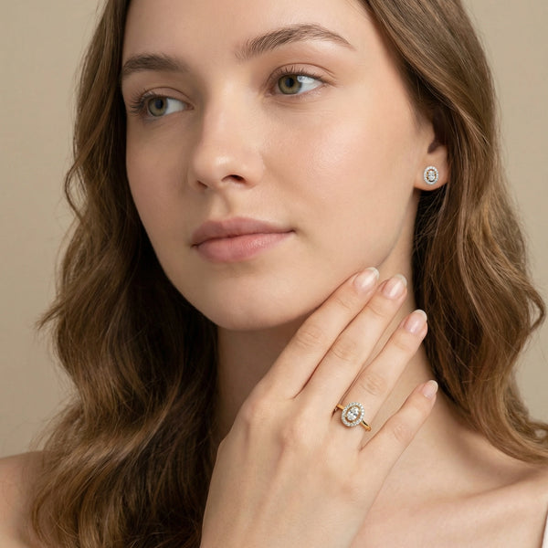 Empress Oval - Pure Gold Lab Diamond Solitaire Ring