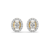 Empress Oval - Pure Gold Lab Diamond Solitaire Earrings