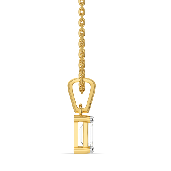 Lumina Emerald - Pure Gold Lab Diamond Pendant