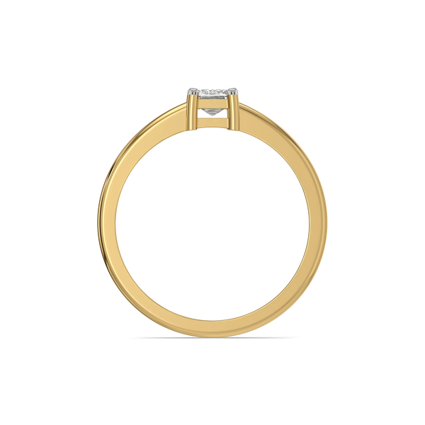 Lumina Emerald - Pure Gold Lab Diamond Ring