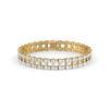 Open Mesh Pure Gold Lab Diamond Tennis Bracelet - Front view