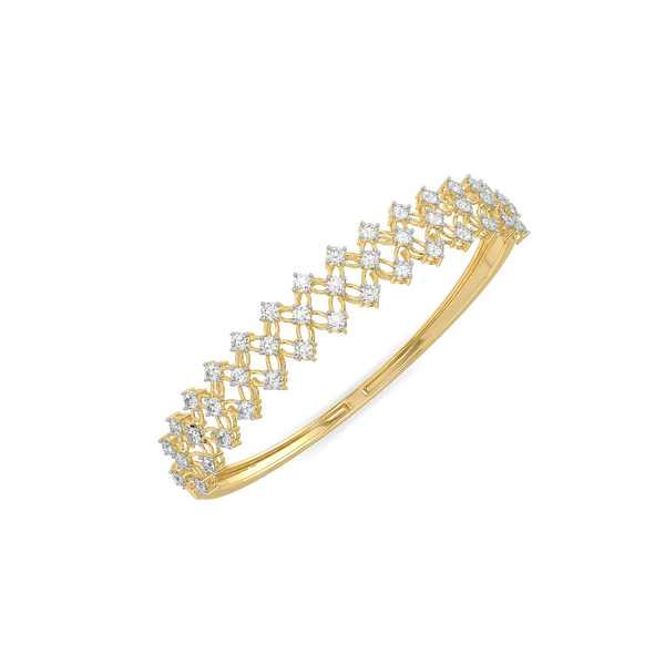 Netfall Pure Gold Lab Diamond Bangle