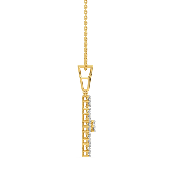 Netfall Pure Gold Lab Diamond Pendant