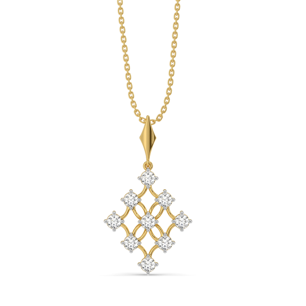 Netfall Pure Gold Lab Diamond Pendant