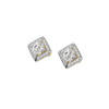 Sculpted Kite - Pure Gold Lab Diamond Brilliance Earrings