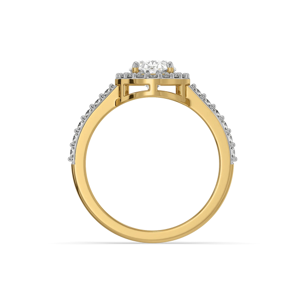 Aura Oval - Pure Gold Lab Diamond Engagement Ring