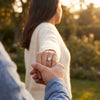 Halo Oval - Pure Gold Lab Diamond Engagement Ring