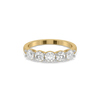 Brilliant Cascade - Pure Gold Lab Diamond Wedding Band Ring