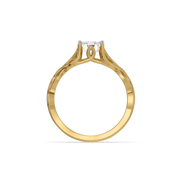 Enchanted Forest - Pure Gold Lab Diamond Emerald Ring