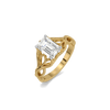 Enchanted Forest - Pure Gold Lab Diamond Emerald Ring