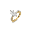 Intertwined Destiny - Pure Gold Lab Diamond Engagement Ring