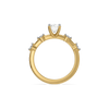 Scattered Sparkle - Pure Gold Lab Diamond Oval Ring