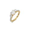 Past, Present, Future - Pure Gold Lab Diamond Solitaire Ring