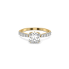 Butterfly Solitaire - Pure Gold Lab Diamond Engagement Ring