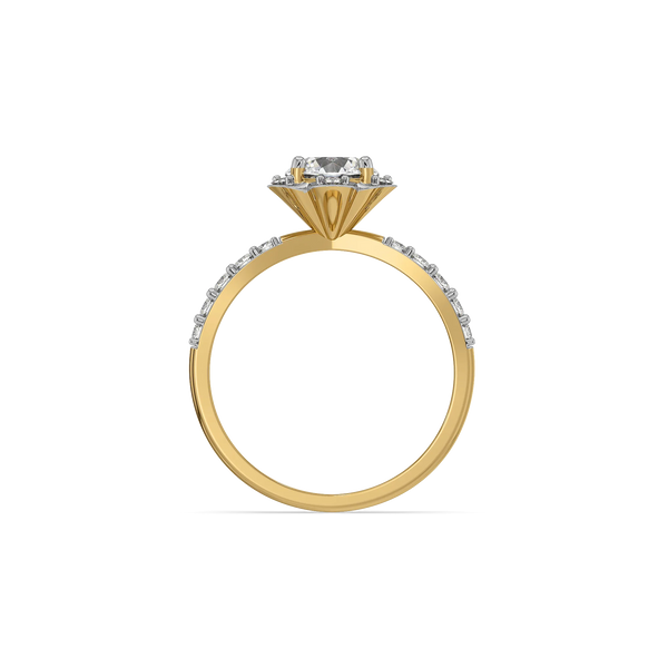 Heirloom Rosette - Pure Gold Lab Diamond Engagement Ring