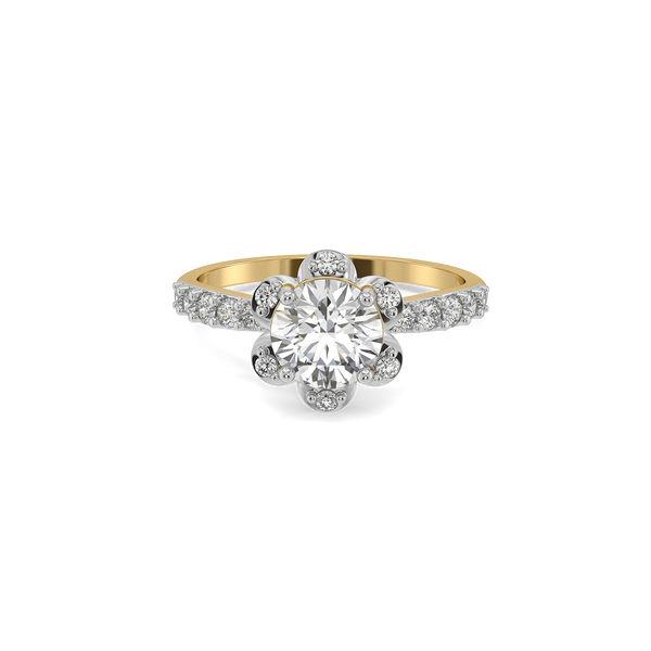 Heirloom Rosette - Pure Gold Lab Diamond Engagement Ring