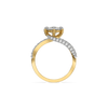 The Dual Path - Pure Gold Lab Diamond Engagement Ring