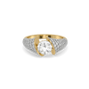 Architectural Dome - Pure Gold Lab Diamond Engagement Ring
