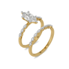 Classic Marquise - Pure Gold Lab Diamond Bridal Ring Set