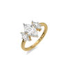 Timeless Trinity - Pure Gold Lab Diamond Engagement Ring