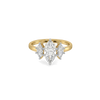 Timeless Trinity - Pure Gold Lab Diamond Engagement Ring