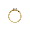 Asymmetrical Starlight - Pure Gold Lab Diamond Solitaire Ring