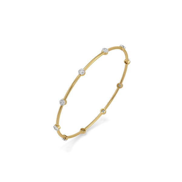 Constellation Star Lab Grown Diamond Bangle - Perspective View