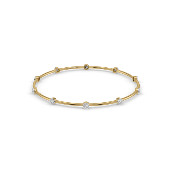 Constellation Star Lab Grown Diamond Bangle - Front View