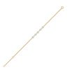  Constellation Star lab grown bracelet - Slant Line view