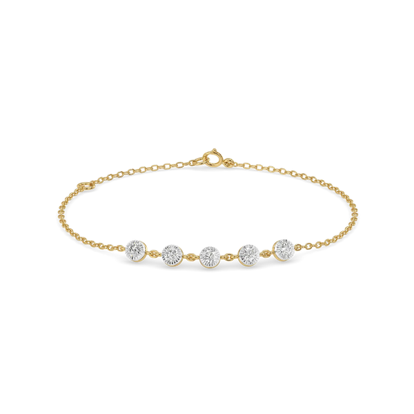 Constellation Star lab grown bracelet - Front View